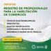 Convocatoria para el registro de profesionales para la habilitación de comercios