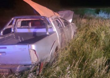 Vuelco fatal en ruta 8