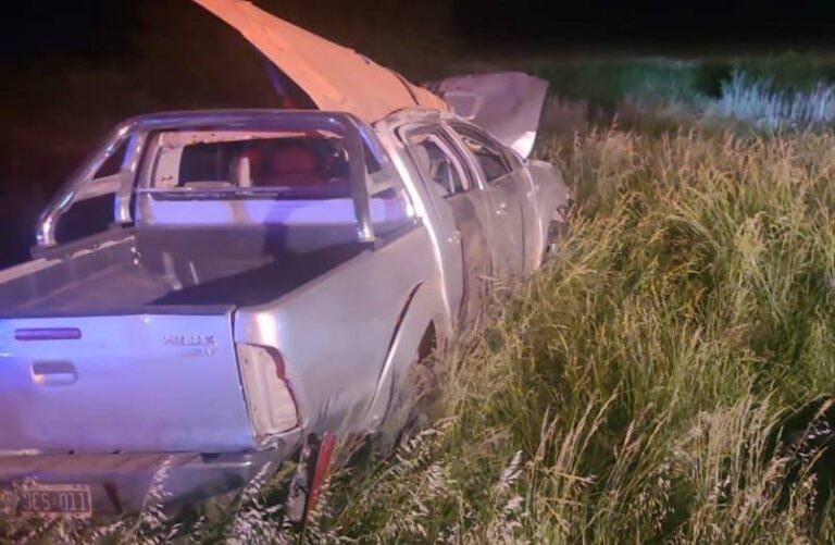 Vuelco fatal en ruta 8