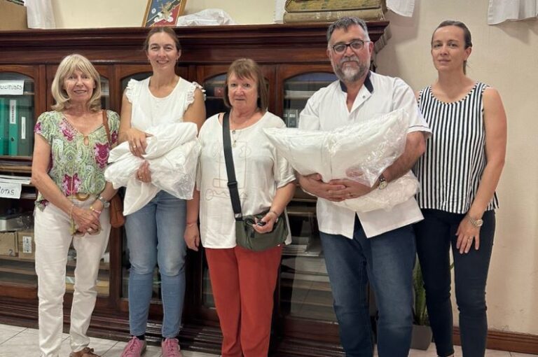 Nuevo aporte de sábanas para el Hospital de Arrecifes