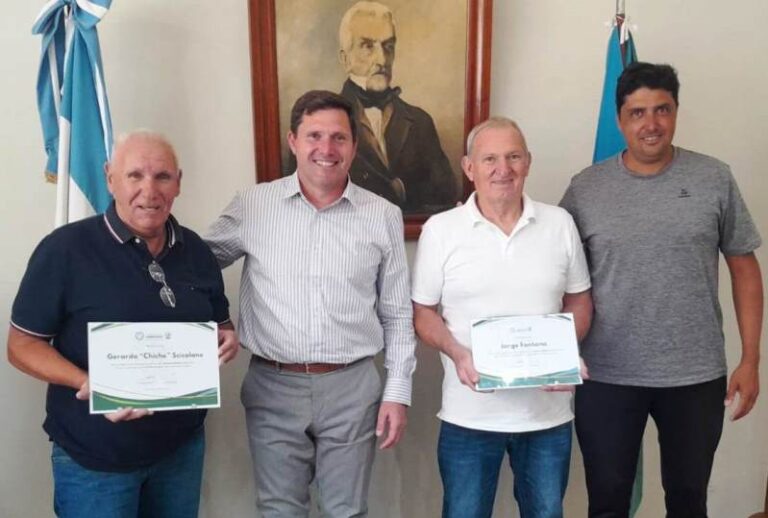 Bouvier distinguió a Jorge Fontana y Chiche Scicolone