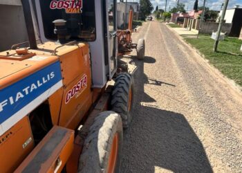 Mejoras en calles de tierra de Villa Sanguinetti