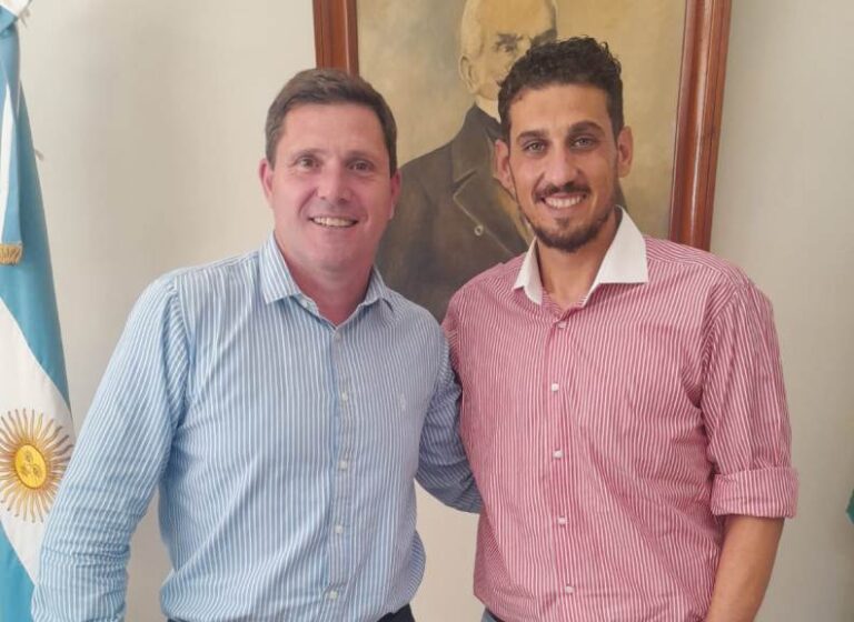 El intendente Bouvier recibió al periodista Matías De Matteo