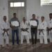 Bouvier, en evaluación técnica de escuela de karate