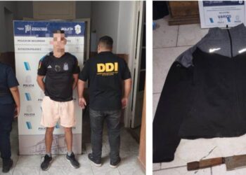 Allanamiento con un detenido por amenazas