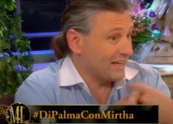 Marcos Di Palma, en la mesa de Juana Viale