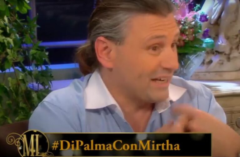 Marcos Di Palma, en la mesa de Juana Viale