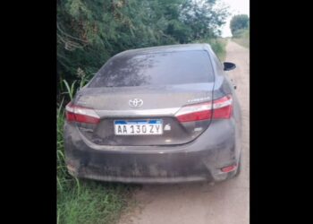 Encuentran en Arrecifes un auto robado en Quilmes