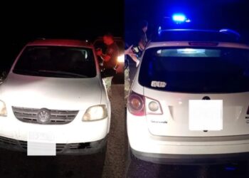 Encuentran un auto sospechoso abandonado en ruta 8