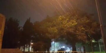 VIDEO. La tormenta se desató con todo en Arrecifes