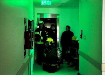 El Hospital Sadiv realizó un simulacro con Bomberos para reforzar su plan de evacuación