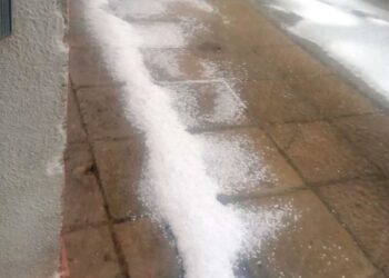 VIDEO. Cayó granizo en Carmen de Areco y hay alerta amarillo para Arrecifes