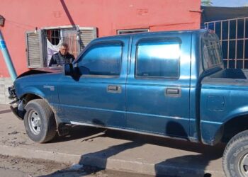 Curioso choque en La Cumbre, que pudo ser peor