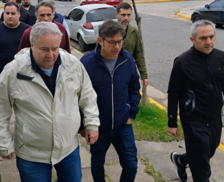 KICILLOF EN SALTO, CON SUS MINISTROS Y EL INTENDENTE RICARDO ALESSANDRO