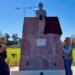 Se inauguró un monumento al General Güemes en Barrio La Cumbre
