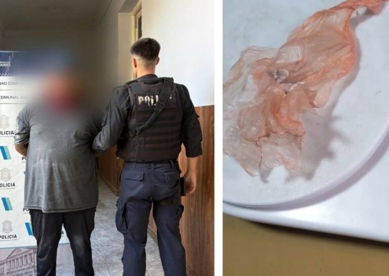 Estaba agresivo, le encontraron cocaína y lo detuvieron