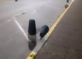 El centro de Arrecifes, como una pista de bowling