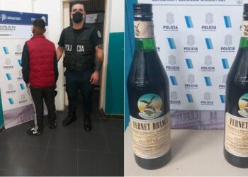 Robó dos botellas de Fernet y fue detenido