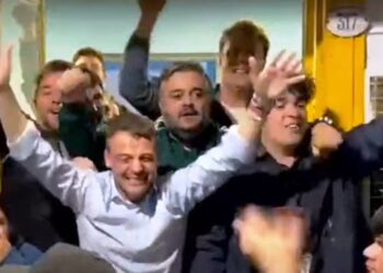 Festejos en Fuerza Patria por el gran triunfo en Arrecifes