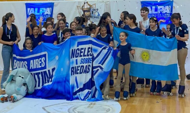 Patinadoras arrecifeñas la rompieron en Misiones
