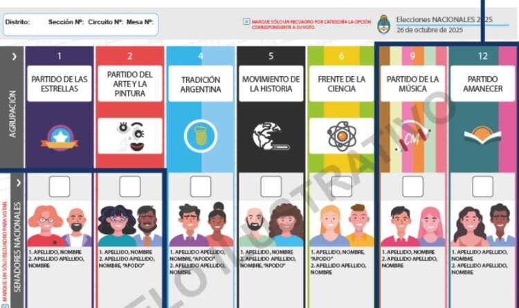 Cómo es la boleta única de papel