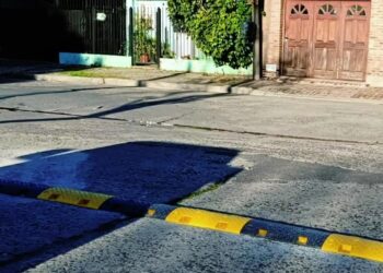 Siguen instalando reductores de velocidad