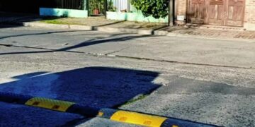 Siguen instalando reductores de velocidad