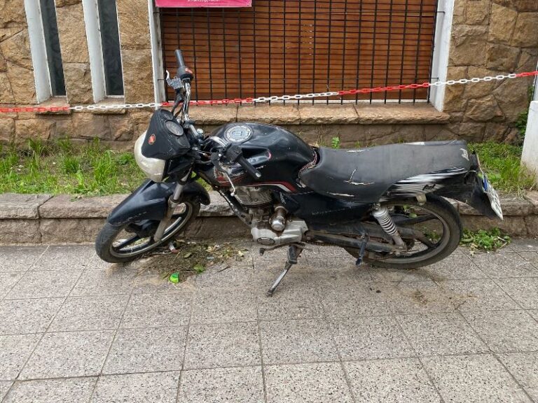 Secuestraron una moto aparentemente abandonada