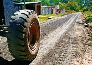 Trabajos de mejoramiento urbano en Villa Sanguinetti y Santa Lina
