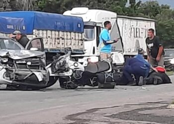 Otro accidente en el cruce de rutas 7 y 51