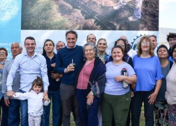 Katopodis acompañó a Gabilondo en la inauguración del nuevo pozo de agua de Viña