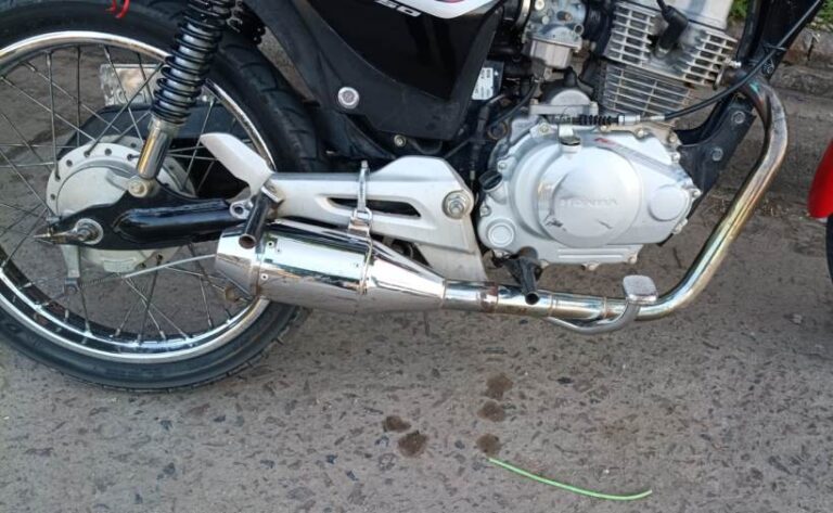 Secuestran tres motos con escapes no reglamentarios