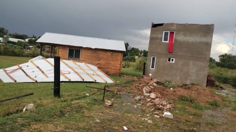 Las consecuencias del fuerte temporal en Ramallo