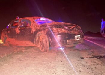 Arrecifeño herido en un vuelco en ruta 8