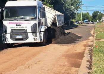 Mejoran la transitabilidad de calles en Villa Sanguinetti