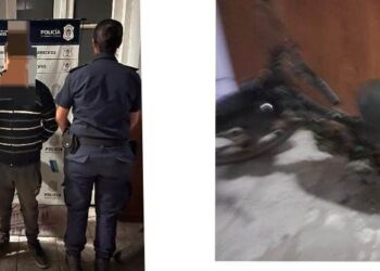 Lo agarraron andando en una moto robada