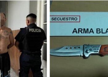 Detuvieron a un hombre que amenazaba con una navaja a la gente