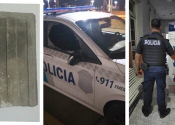 Un detenido por romper un patrullero durante la manifestación del miércoles