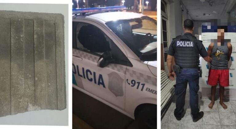 Un detenido por romper un patrullero durante la manifestación del miércoles