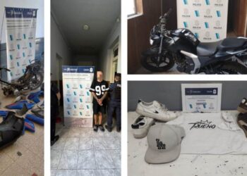 En un allanamiento, la policía recupera una moto robada