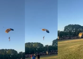 Evoluciona favorablemente el Rey Mago paracaidista