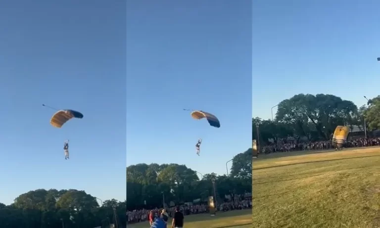 Evoluciona favorablemente el Rey Mago paracaidista