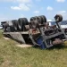 Otro vuelco de un camión en la autopista 8