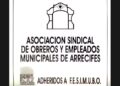 Convocatoria de la Asociación Sindical de Obreros y Empleados Municipales de Arrecifes