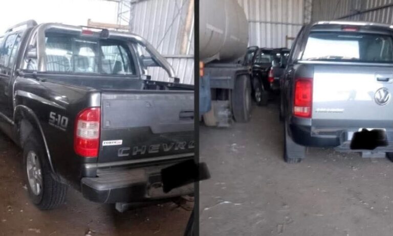 Encuentran sobre ruta 51 dos camionetas robadas en el campo