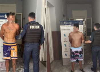 Persecución, disparos, dos detenidos y policías heridos