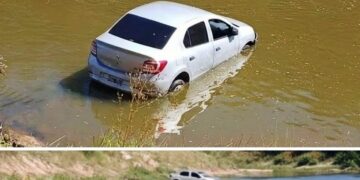 Un auto se cayó al río Arrecifes