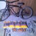 Robaron en una obra en construcción, ¡en bicicleta!