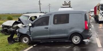 Seis heridos en choque en la ruta 8