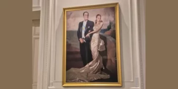 Retiraron un cuadro de Perón y Evita de la Casa Rosada